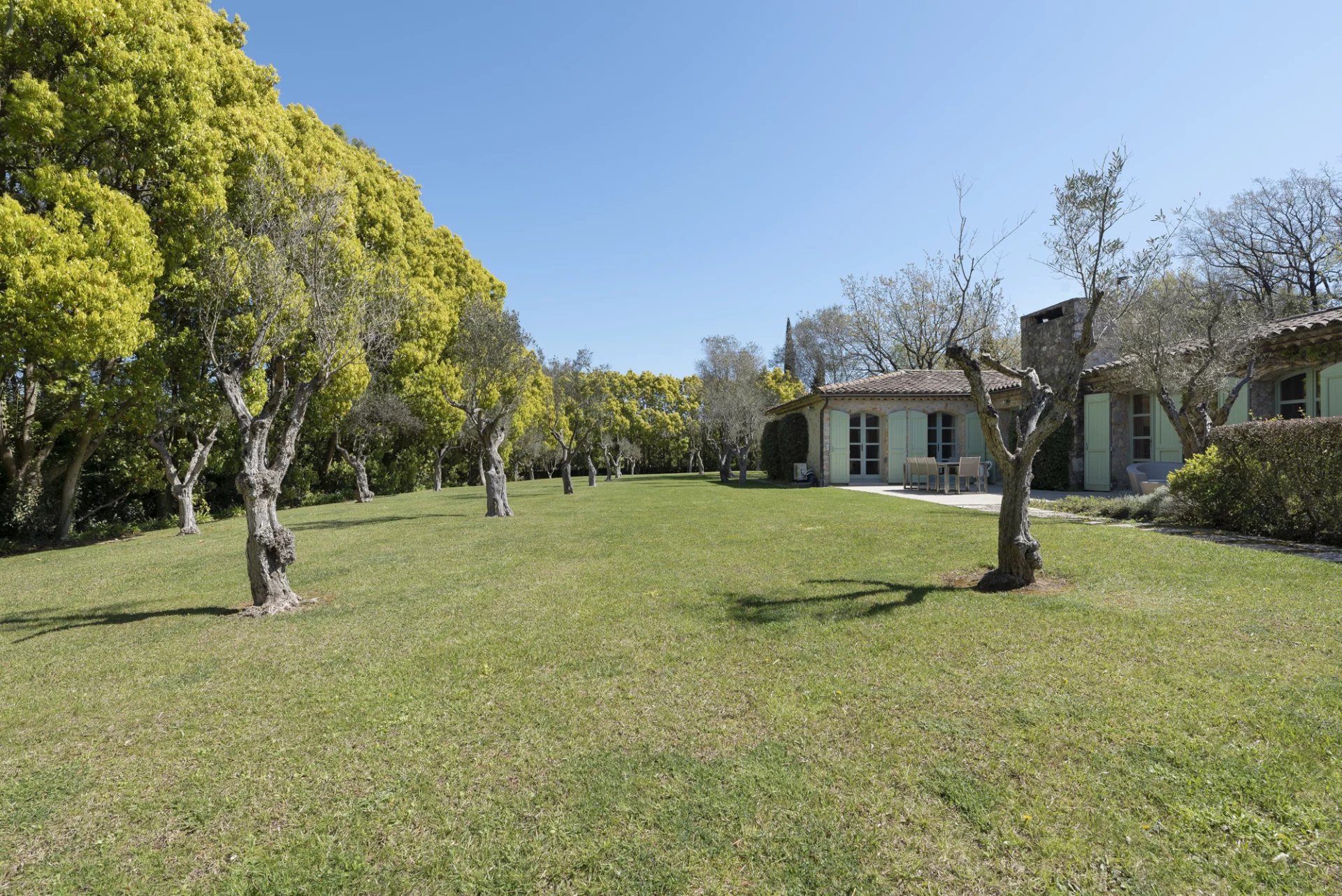 Jardin bastide location longue durée Mougins